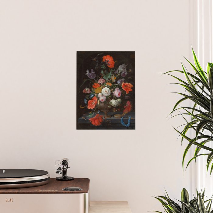 Still Life with Flowers and a Watch (c. 1660 - c. 1679)  Poster Gallery Image 2