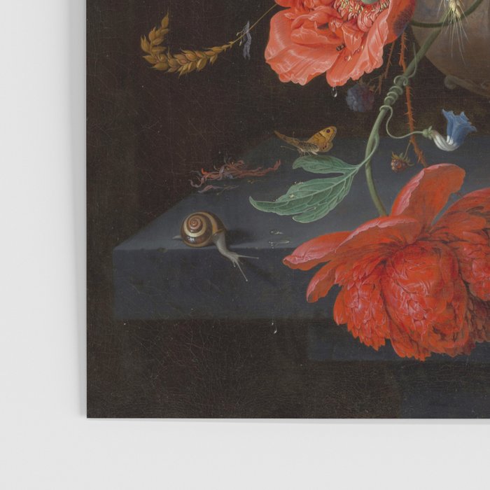 Still Life with Flowers and a Watch (c. 1660 - c. 1679)  Poster Gallery Image 3