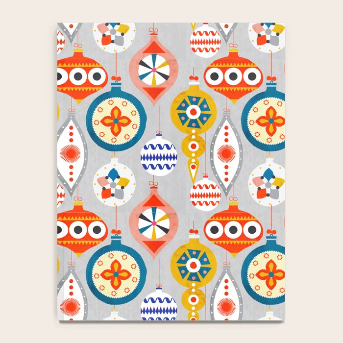 Christmas retro baubles no3 Notebook Gallery Image 4