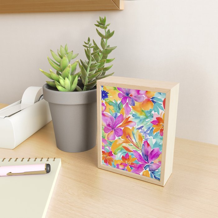 Fragments Of Botanical Memory Multicolor Flowers Mini Art Print Gallery Image 2