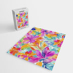 Fragments Of Botanical Memory Multicolor Flowers Jigsaw Puzzle Gallery Image 2
