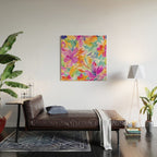 Fragments Of Botanical Memory Multicolor Flowers Wood Wall Art Gallery Image 2