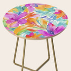 Fragments Of Botanical Memory Multicolor Flowers Side Table Gallery Image 2