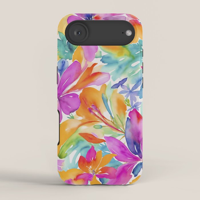 Fragments Of Botanical Memory Multicolor Flowers iPhone Case Gallery Image 2