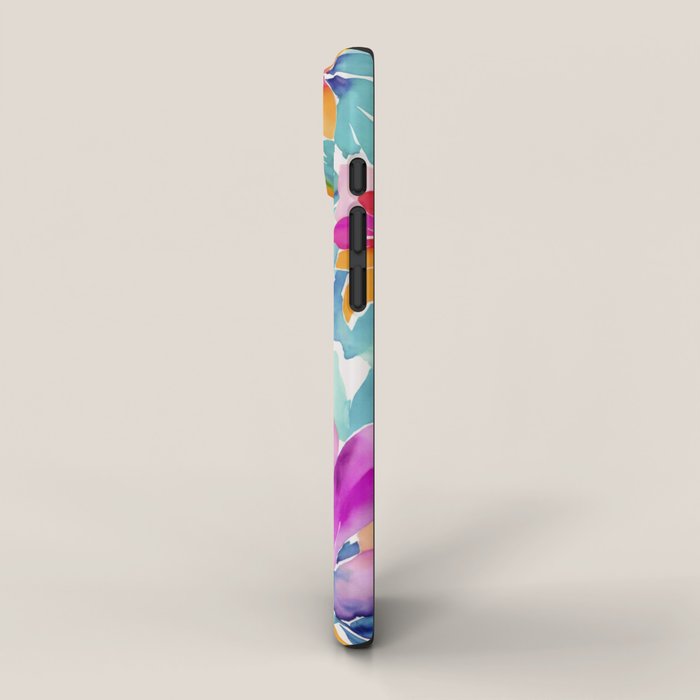 Fragments Of Botanical Memory Multicolor Flowers iPhone Case Gallery Image 2