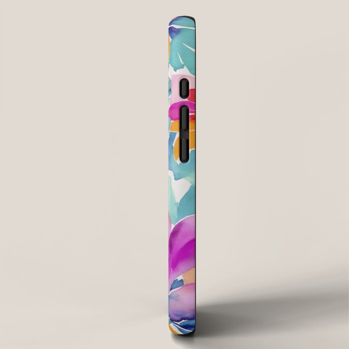 Fragments Of Botanical Memory Multicolor Flowers iPhone Case Gallery Image 2