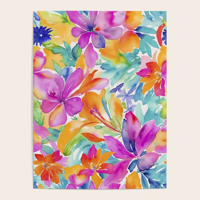 Fragments Of Botanical Memory Multicolor Flowers Poster Gallery Image 4