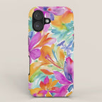Fragments Of Botanical Memory Multicolor Flowers iPhone Case Gallery Image 1