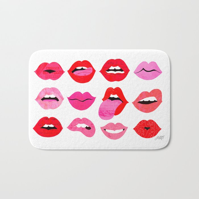 Lips of Love Bath Mat Gallery Image 1