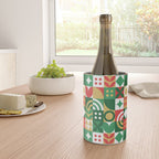Geometric christmas holiday mosaic pattern Wine Chiller Gallery Image 4