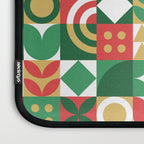 Geometric christmas holiday mosaic pattern Laptop Sleeve Gallery Image 3