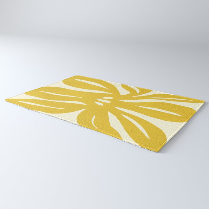 Abstract-botanical 29-yellow Rug Gallery Image 3