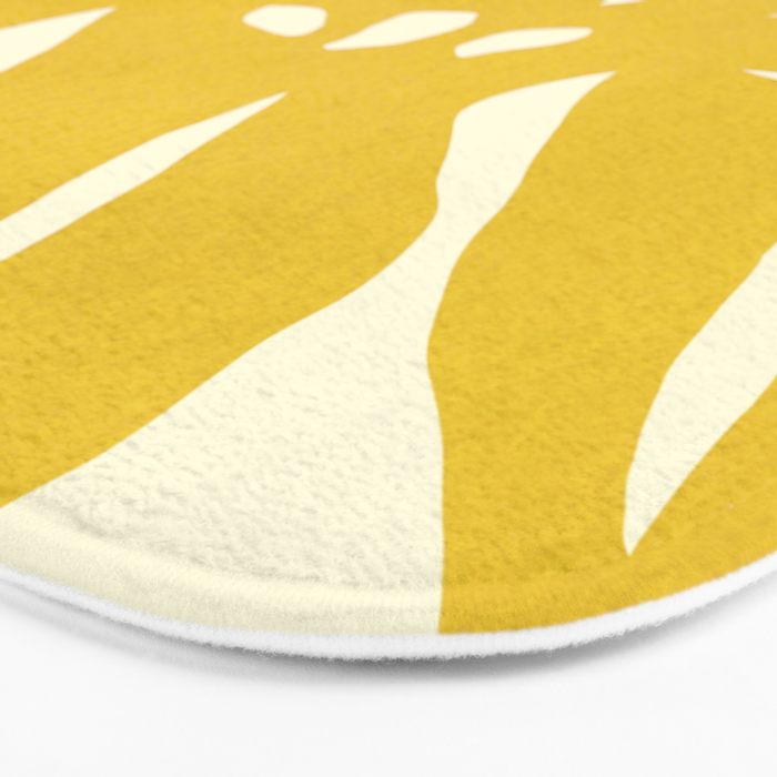 Abstract-botanical 29-yellow Bath Mat Gallery Image 3