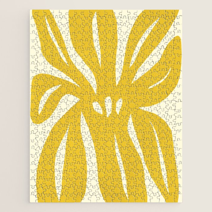 Abstract-botanical 29-yellow Jigsaw Puzzle Gallery Image 1