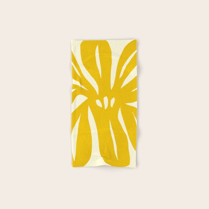 Abstract-botanical 29-yellow Bath Towel Gallery Image 1