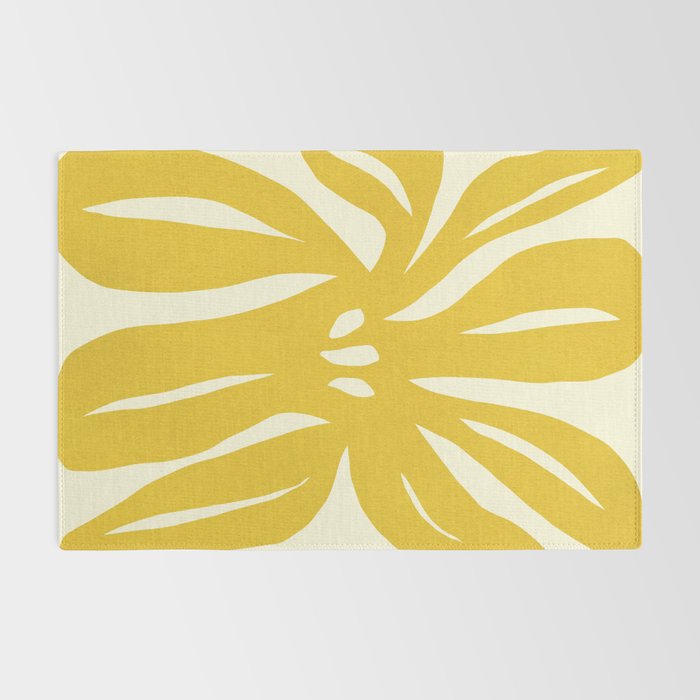 Abstract-botanical 29-yellow Rug Gallery Image 2