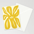 Abstract-botanical 29-yellow Stationery Card Gallery Image 2