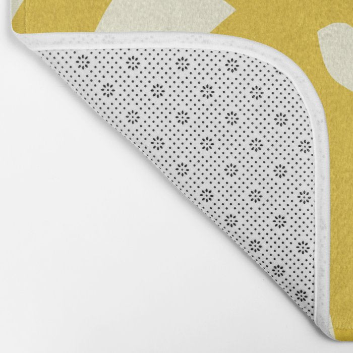 Abstract-botanical 29-yellow Bath Mat Gallery Image 2