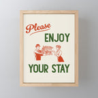 Please Enjoy Your Stay Mini Art Print Gallery Image 1