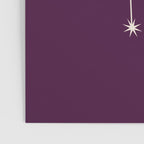 Gemini Zodiac Star Constellation Line Art Plum Purple Poster Gallery Image 3