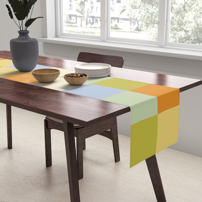 Bold Retro Checks Pattern - Large XXXVI Table Runner Gallery Image 2
