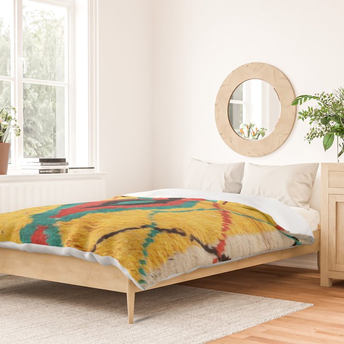 Antique Moroccan Rug Print Duvet Cover Gallery Image 2