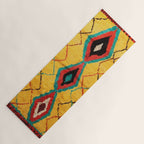 Antique Moroccan Rug Print Yoga Mat Gallery Image 1