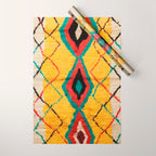Antique Moroccan Rug Print Wrapping Paper Gallery Image 1