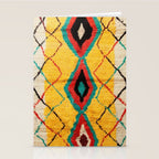Antique Moroccan Rug Print Stationery Card Gallery Image 2