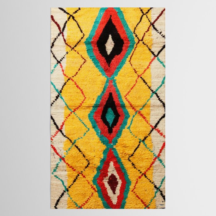 Antique Moroccan Rug Print Tablecloth Gallery Image 2