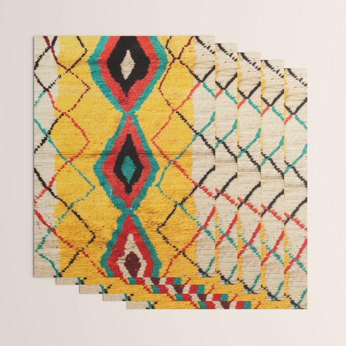 Antique Moroccan Rug Print Wrapping Paper Gallery Image 3