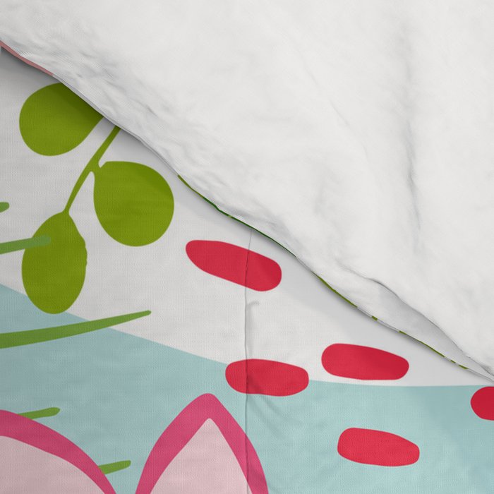 Tropical, Palms, Jungle Prints, Nature Art. Comforter Gallery Image 4