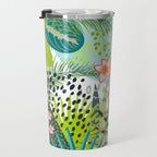 Tropical, Palms, Jungle Prints, Nature Art. Travel Mug Gallery Image 3