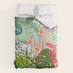 Tropical, Palms, Jungle Prints, Nature Art. Duvet Cover Gallery Image 6
