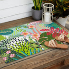 Tropical, Palms, Jungle Prints, Nature Art. Outdoor Rug Gallery Image 2