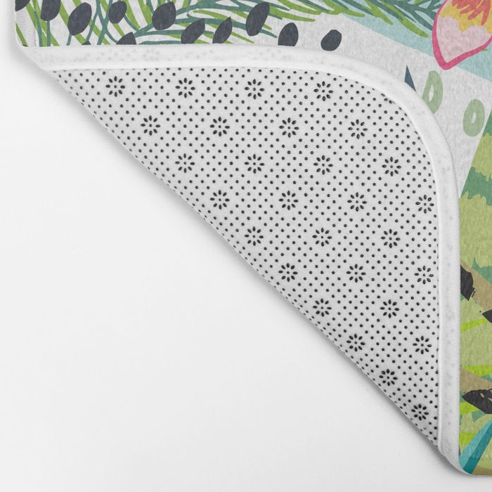 Tropical, Palms, Jungle Prints, Nature Art. Bath Mat Gallery Image 2