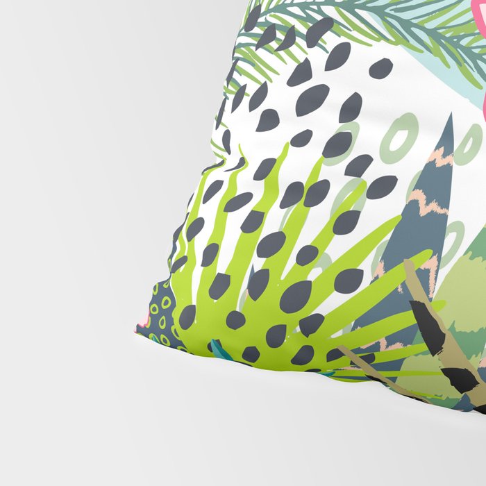 Tropical, Palms, Jungle Prints, Nature Art. Pillow Sham Gallery Image 4