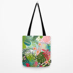 Tropical, Palms, Jungle Prints, Nature Art. Tote Bag Gallery Image 2