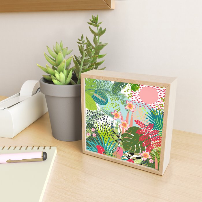 Tropical, Palms, Jungle Prints, Nature Art. Mini Art Print Gallery Image 2