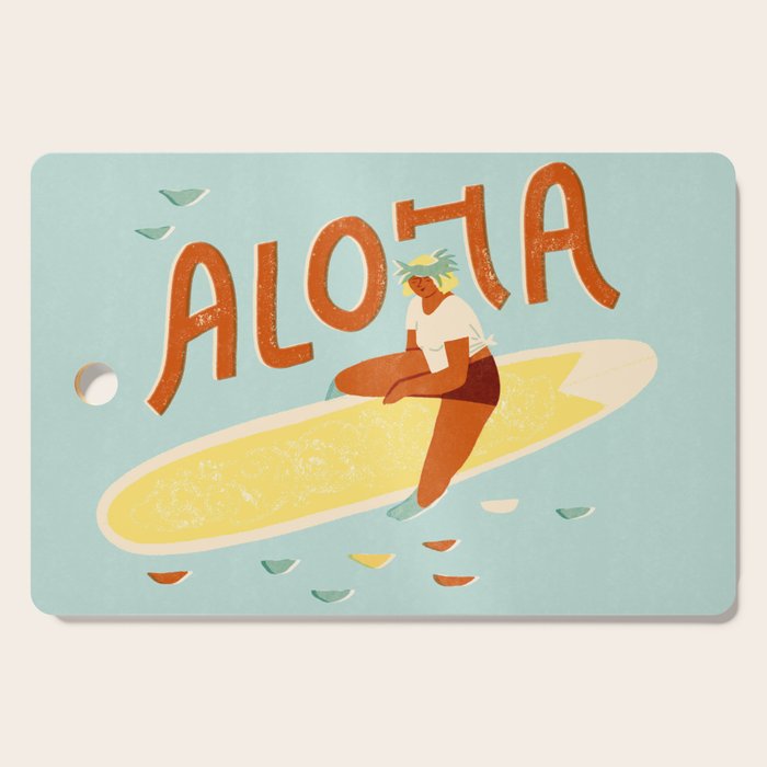 Aloha girl Cutting Board Gallery Image 1