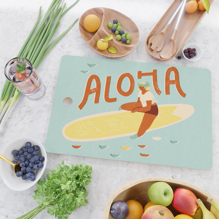 Aloha girl Cutting Board Gallery Image 2