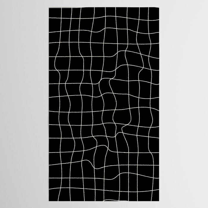 Warp Grid: Midnight Black Edition Tablecloth Gallery Image 2