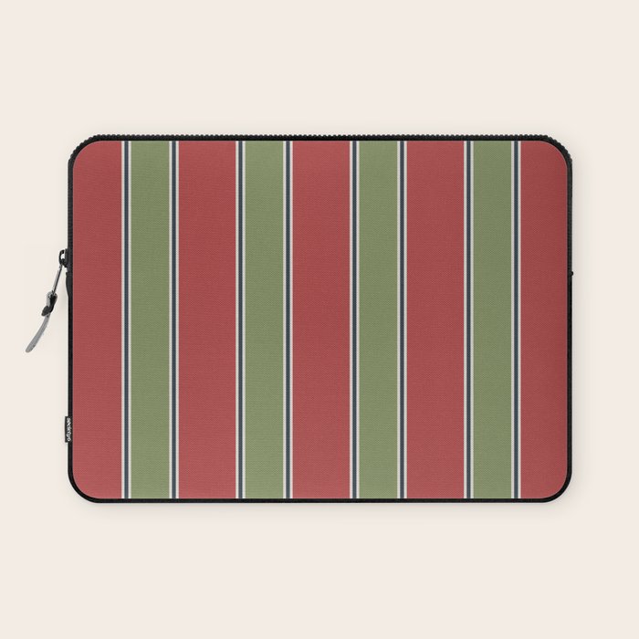 Christmas Stripes Winter 2025 Laptop Sleeve Gallery Image 1