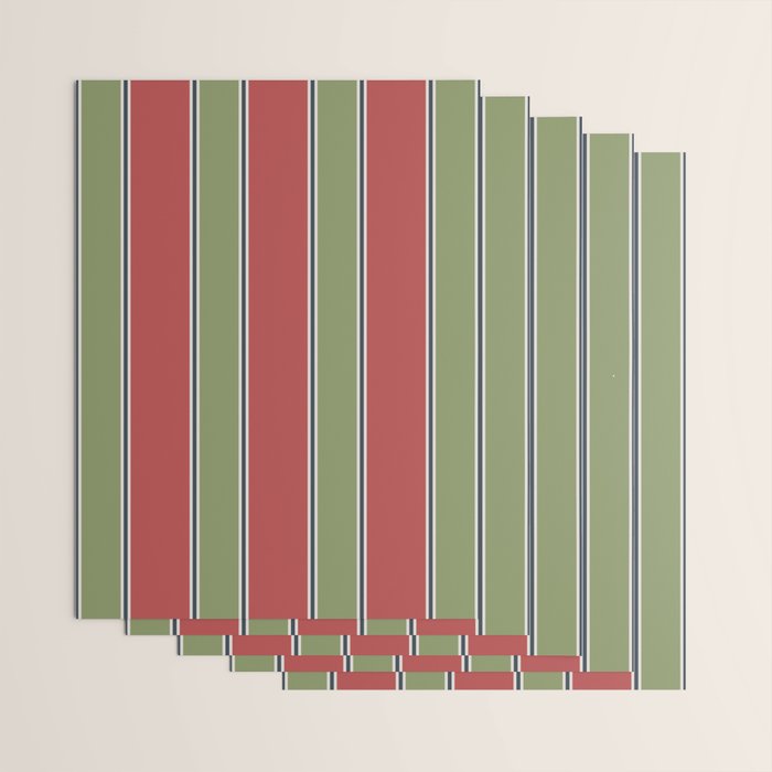 Christmas Stripes Winter 2025 Wrapping Paper Gallery Image 3