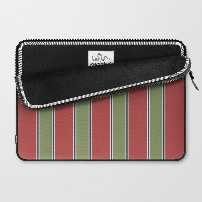 Christmas Stripes Winter 2025 Laptop Sleeve Gallery Image 2