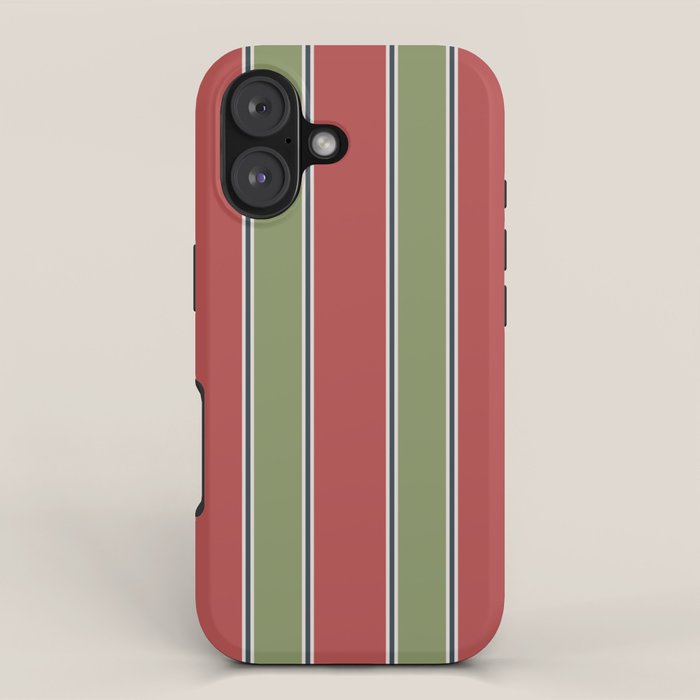 Christmas Stripes Winter 2025 iPhone Case Gallery Image 1