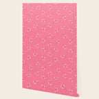 Pressed Posies - Retro Pink Wallpaper Gallery Image 2