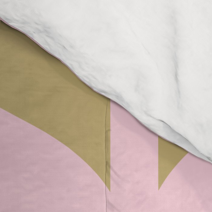 Pale Pink Jonnty Flowers Retro Minimal Floral Pattern Comforter Gallery Image 4