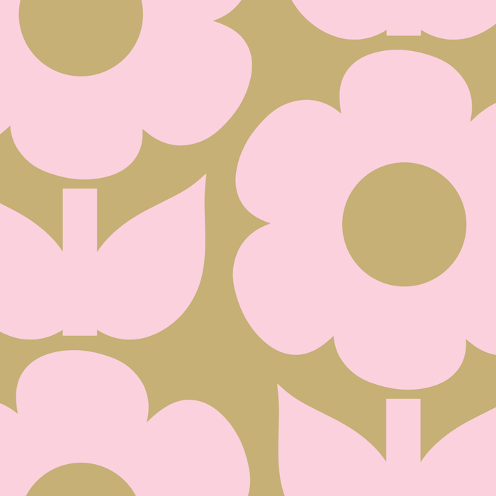 Pale Pink Jonnty Flowers Retro Minimal Floral Pattern Coffee Mug Gallery Image 2