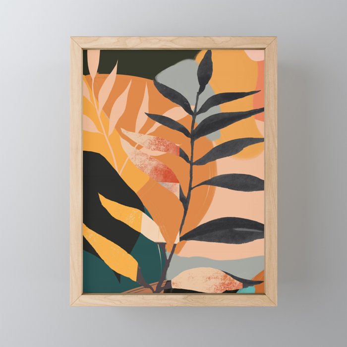 Abstract Art Tropical Leaves 108 Mini Art Print Gallery Image 1